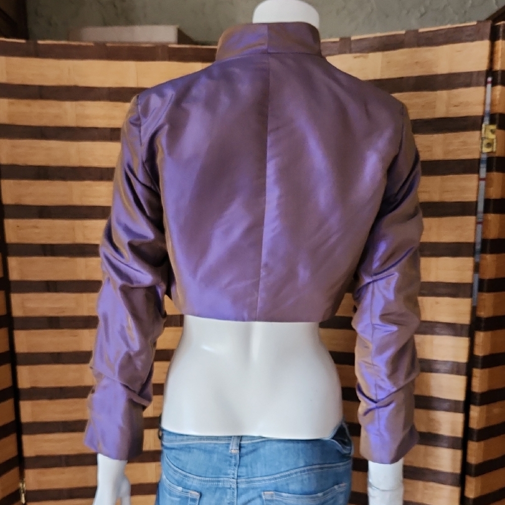 Willa HAN IRREDESCENT Purple Bolero Jacket - Picture 2 of 7